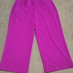 Lane Bryant wide leg pants pink 28R
